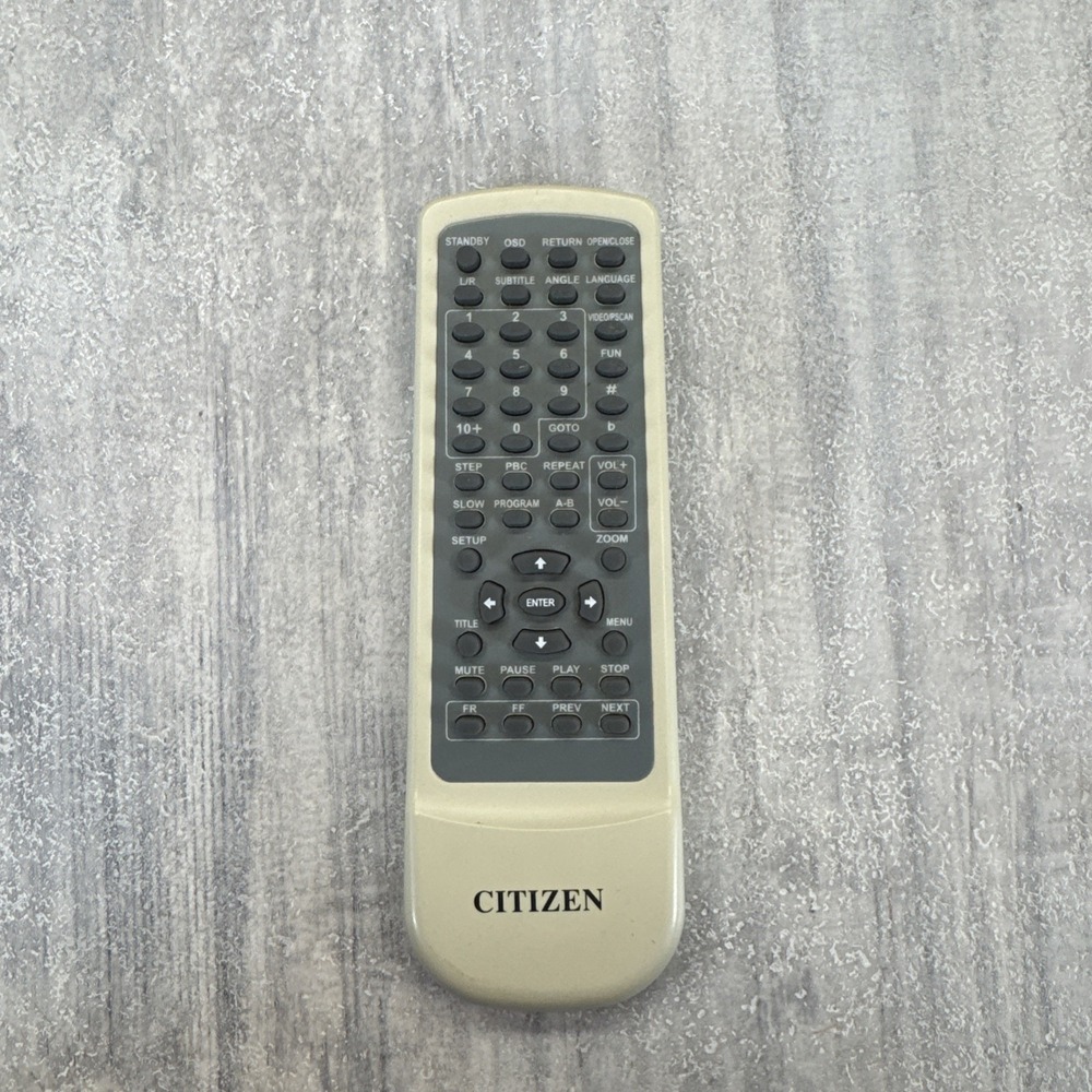 CITIZEN JX-2022C DVD Player Remote Control tested